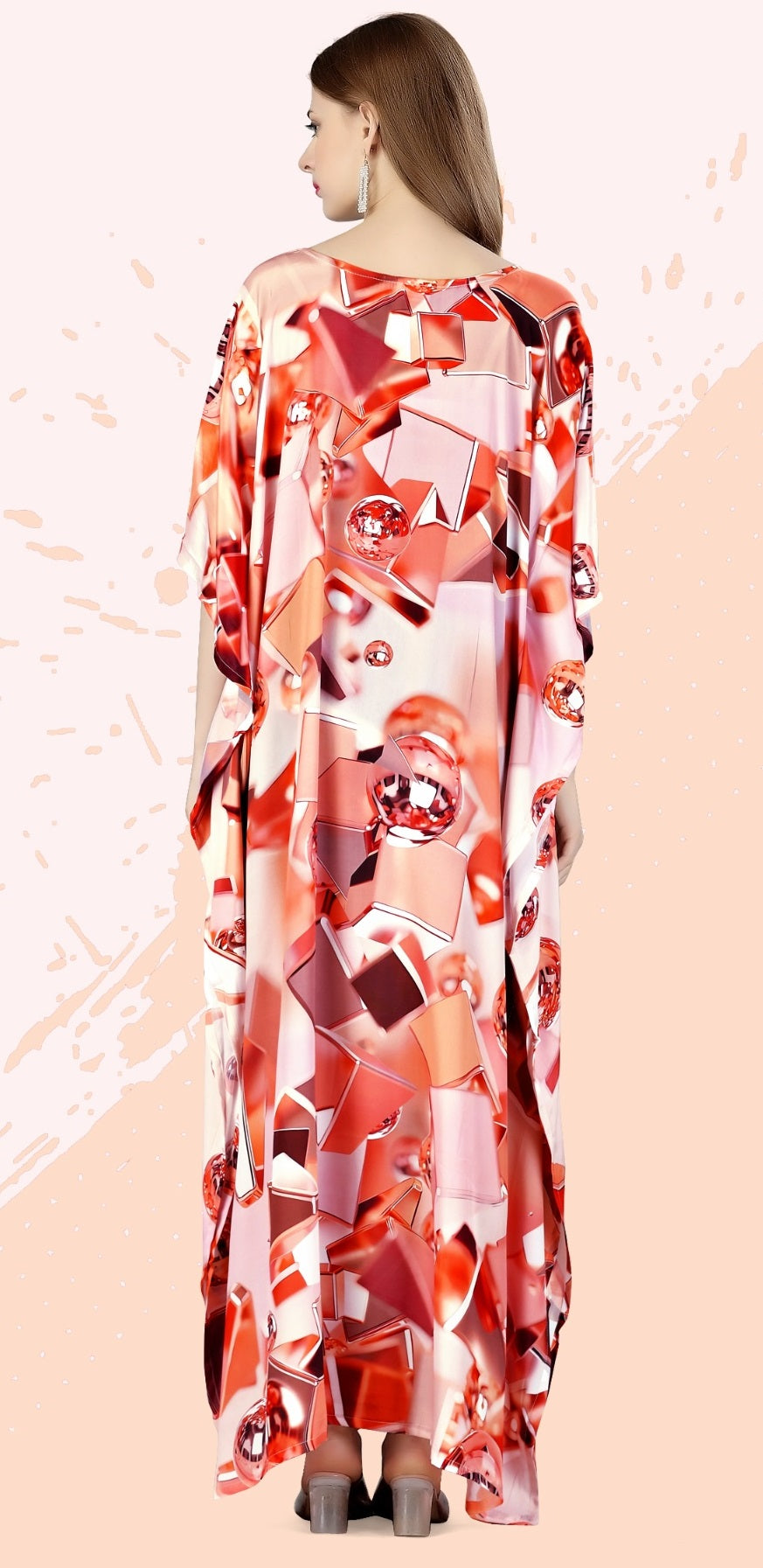 Long Sleeve Kaftan Maxi Dress