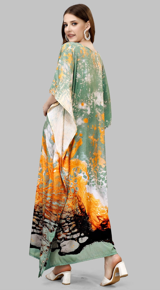 Women casual maxi kaftan dress party wear