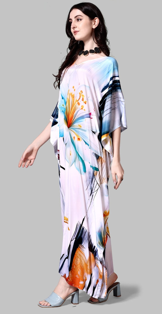 Kaftan printed party wear online shopping