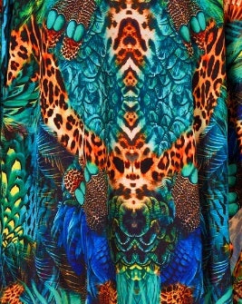 Women short kaftan dress party wear