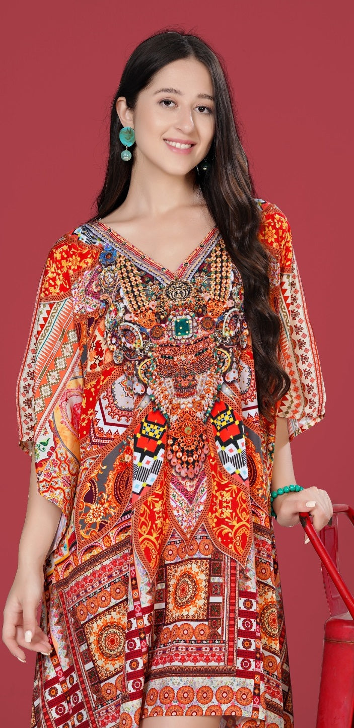 Short Kaftan Dress Design
