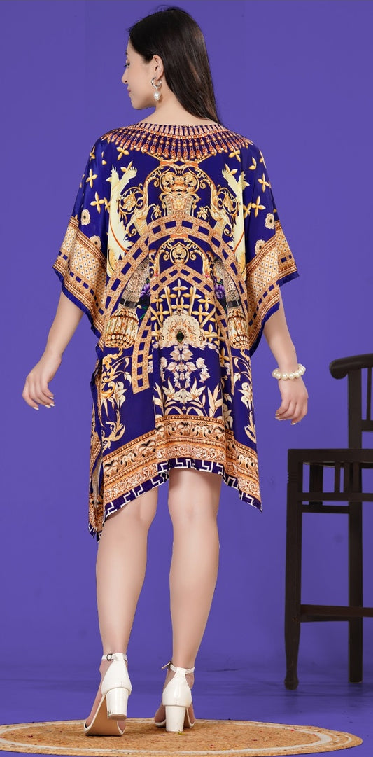 Women short kaftan dress party wear