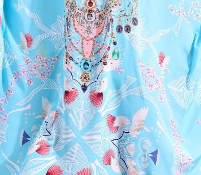Kaftan printed dress for party wear price