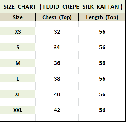 Comfortable kaftans for women