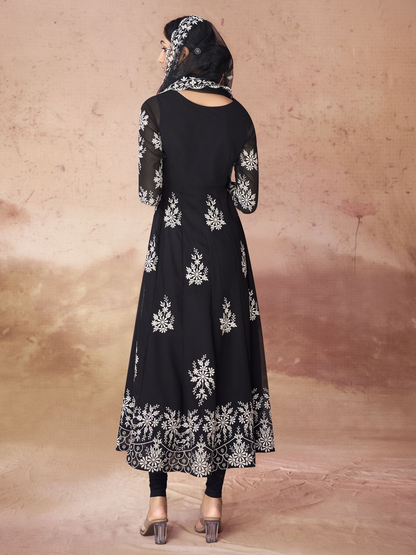 Black Georgette Kurti