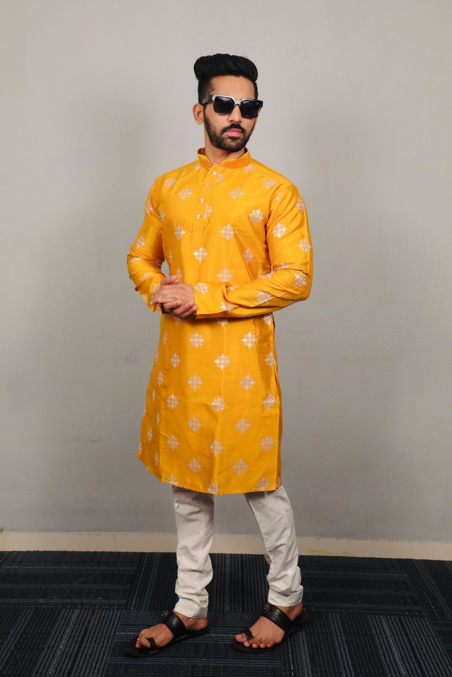 Yellow Kurta for haldi