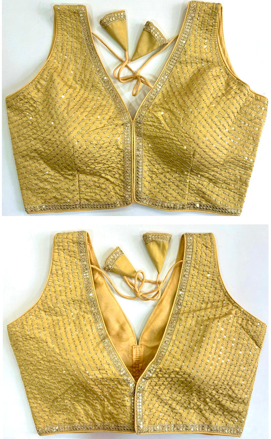 Cream color heavy blouse for women