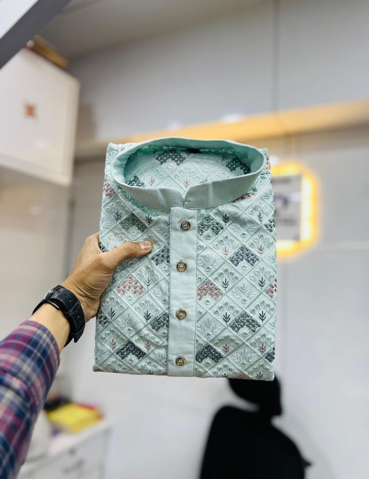 Heavy embroidery work Mens kurta