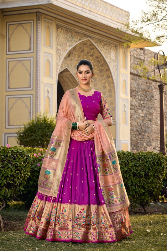 Stylish pink color lehengas