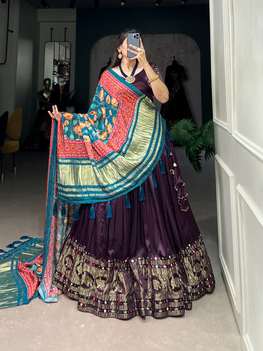 gaji silk lehenga choli for wedding wear online usa