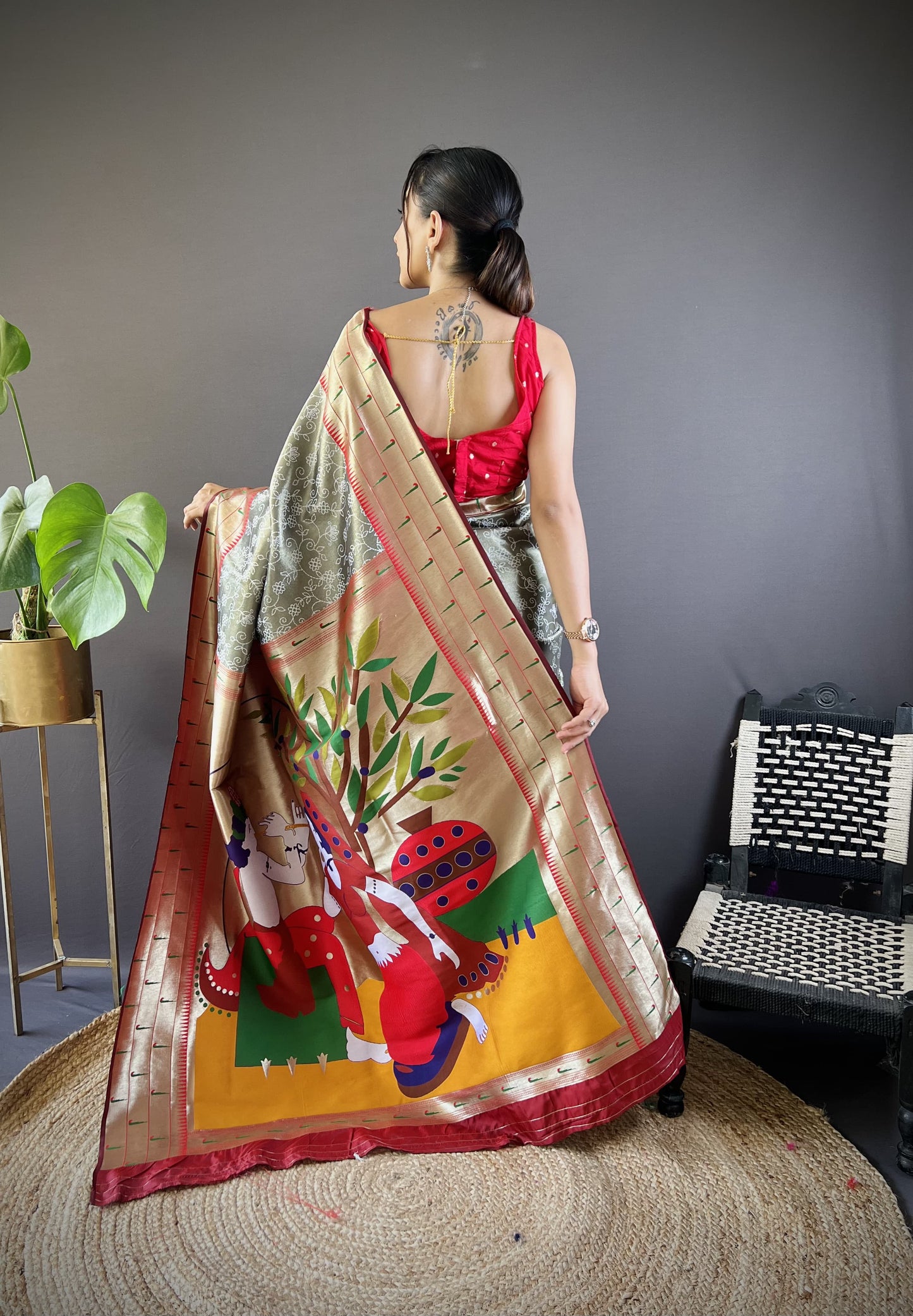Wedding wear banarasi silk saree images