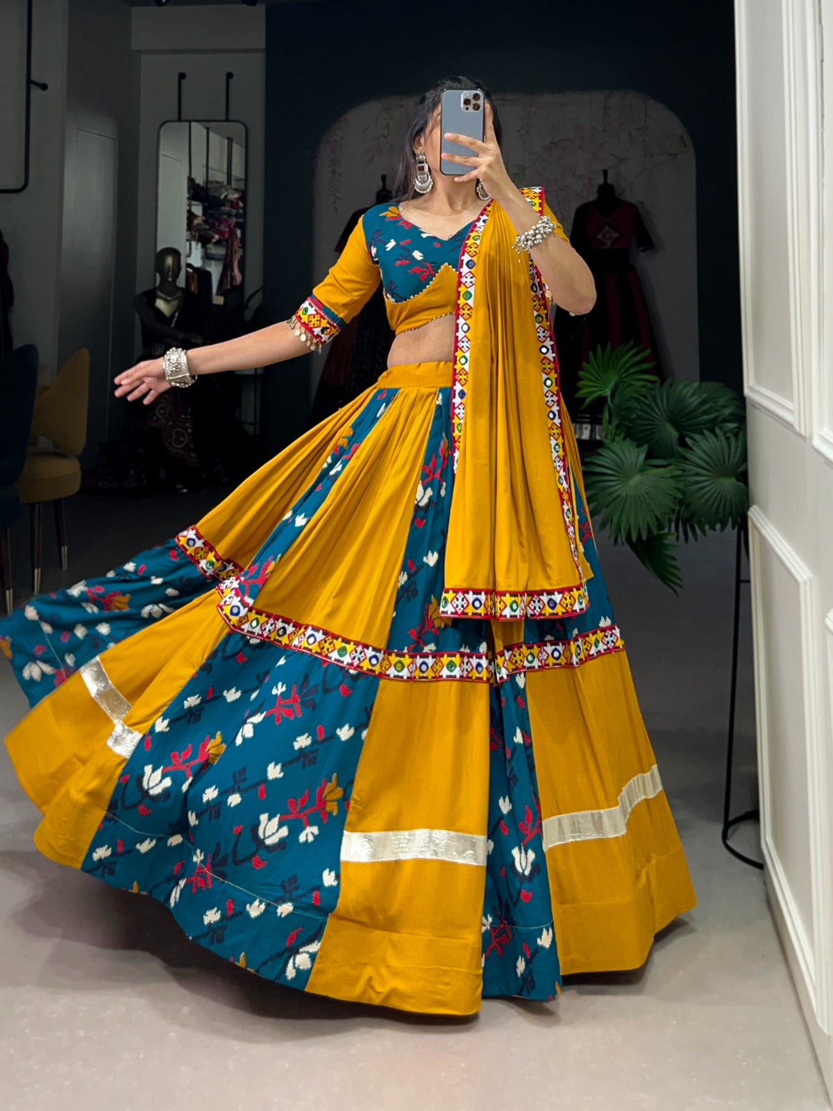 Traditional navratri lehenga choli for women