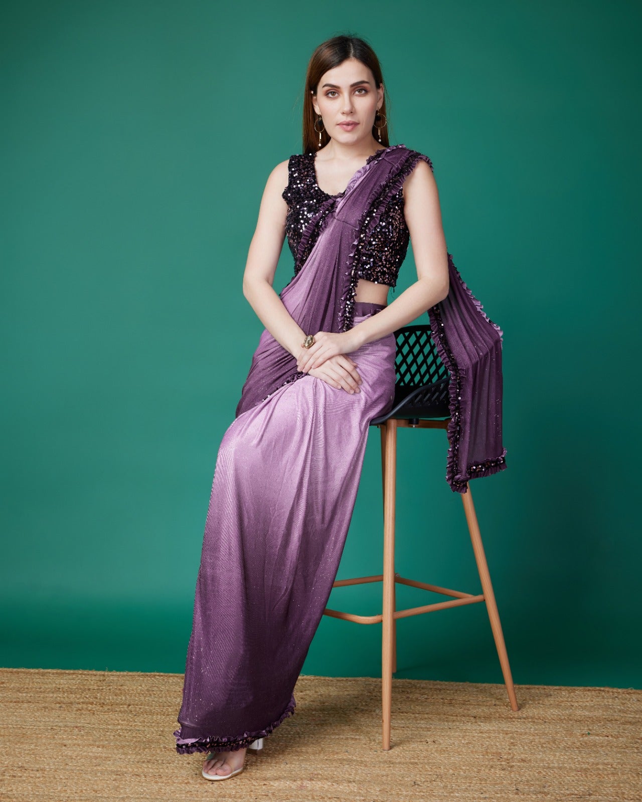 ready to wear trendy sequins sarees collection online ragthm