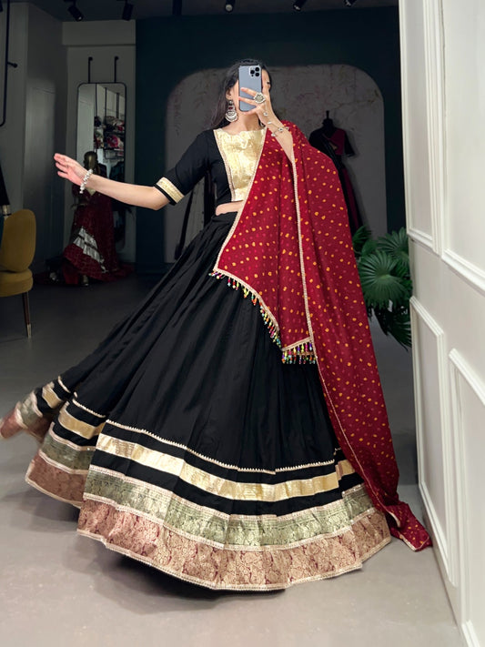 Black pure rayon chaniya choli online