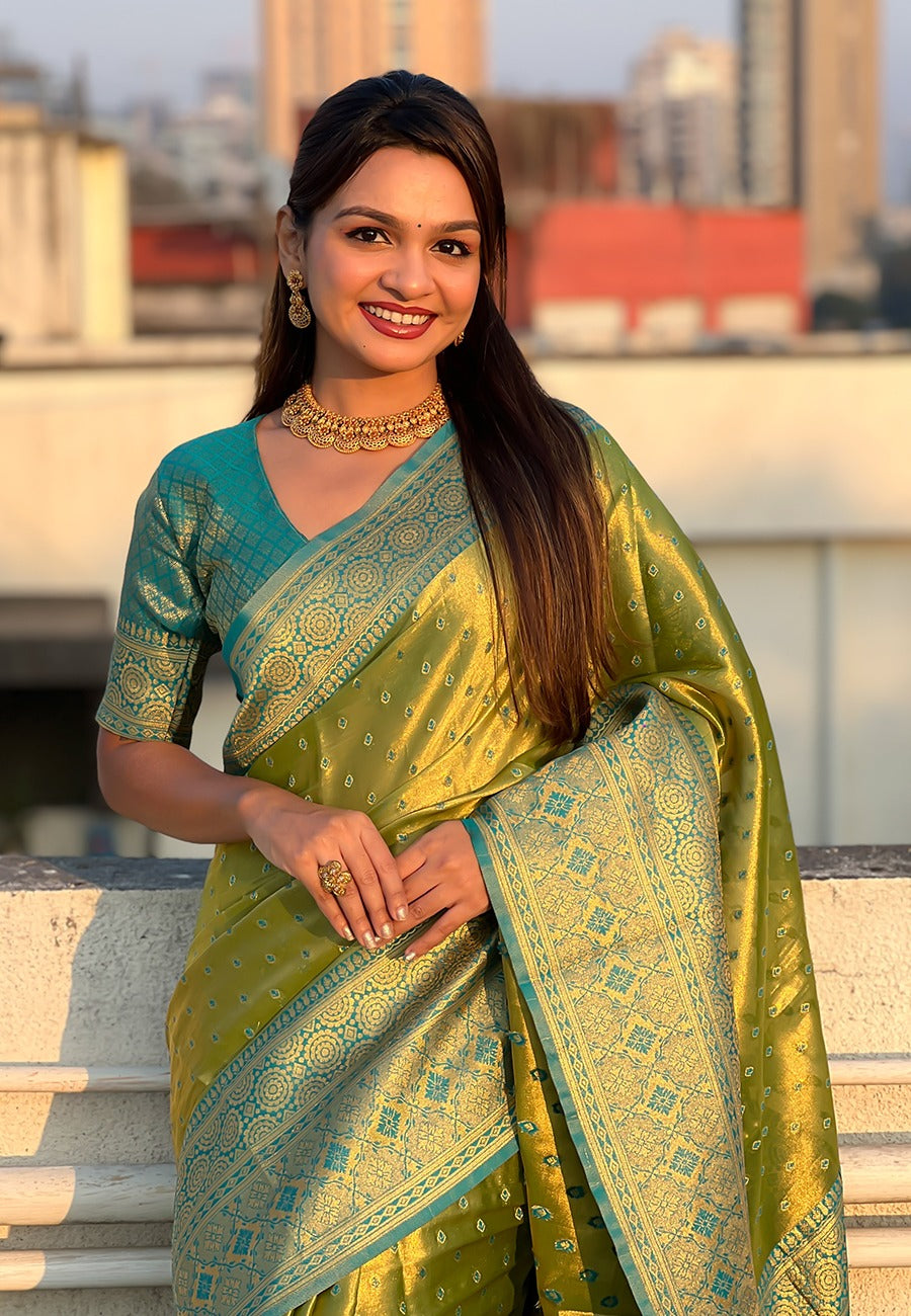 Tissue weaving Saree for women