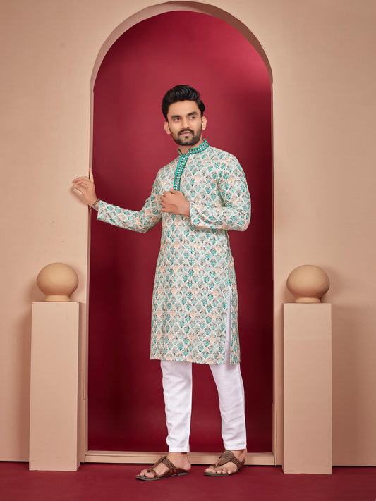 Men's rayon kurta set for wedding