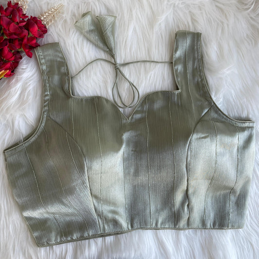 Grey color jimmy choo sarees blouse for party