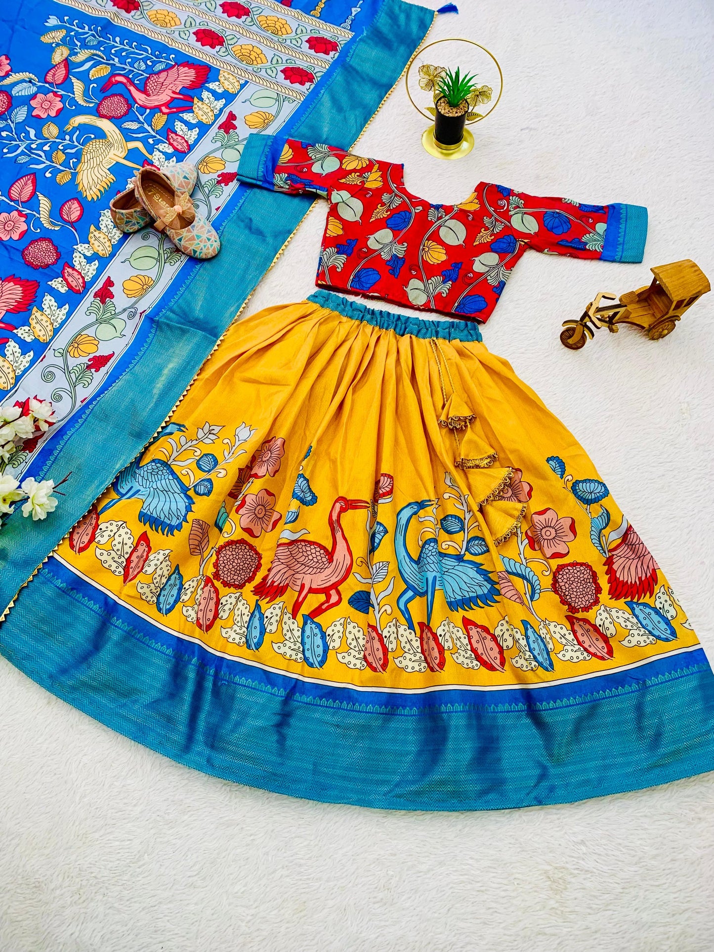 Yellow color dola silk lehenga choli for women price