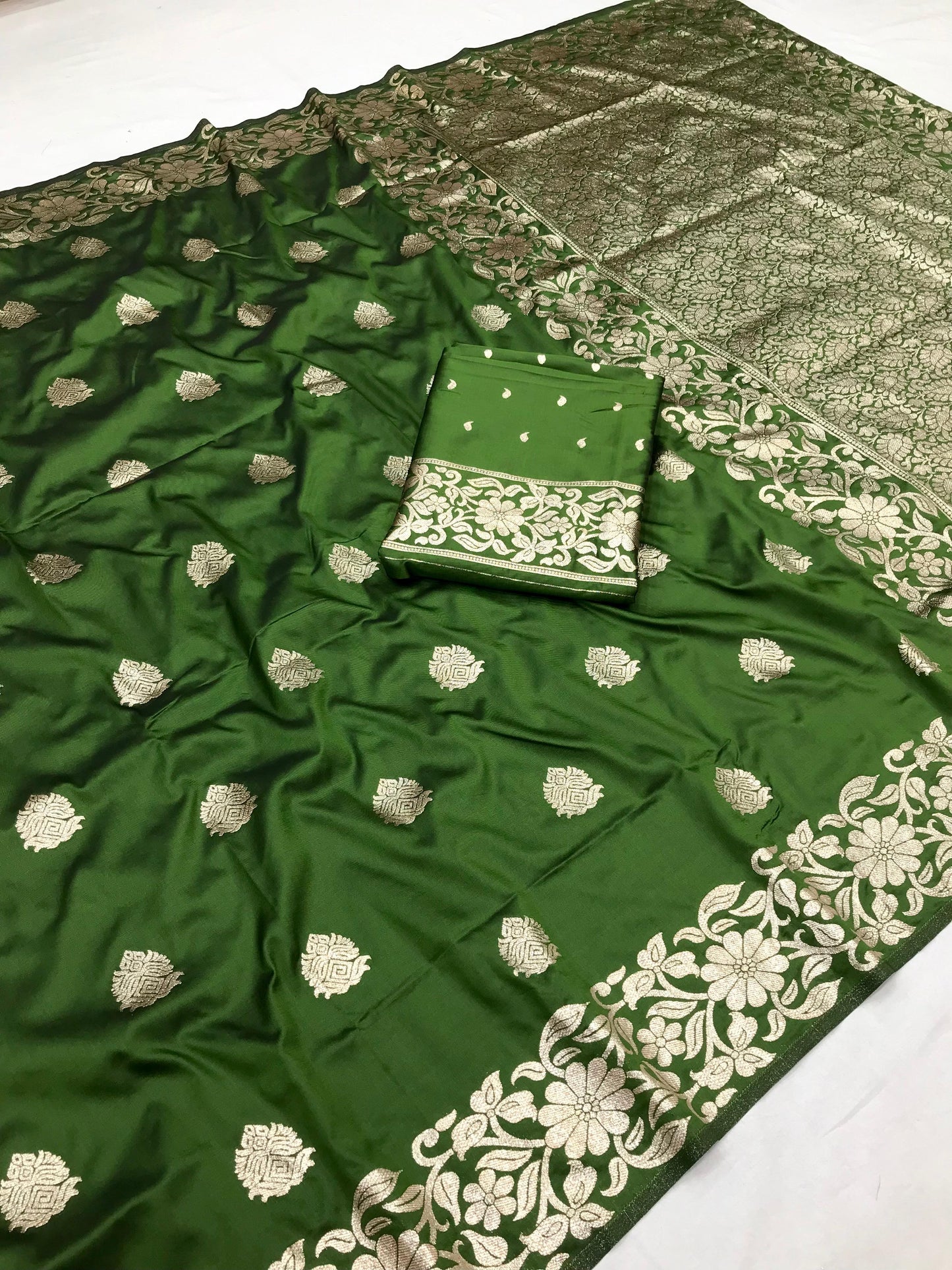 Adorable Black Color Indian Banarasi Silk Party Wear Saree With Blouse