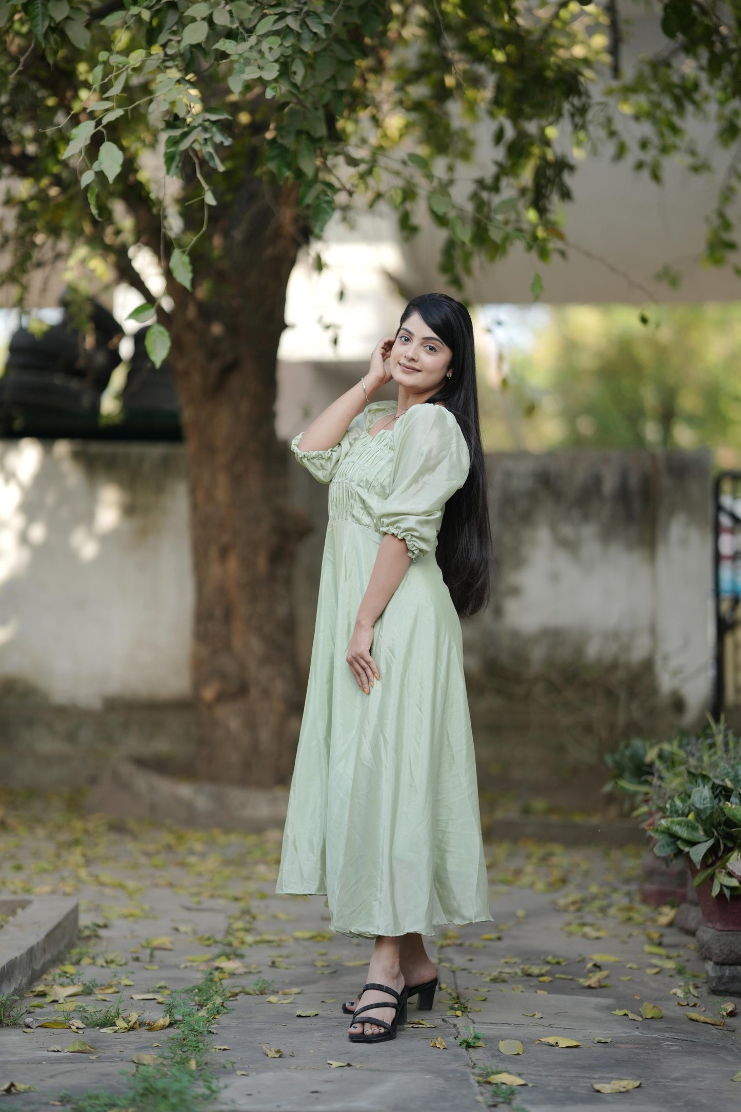Pista color chinon long kurti for women with design