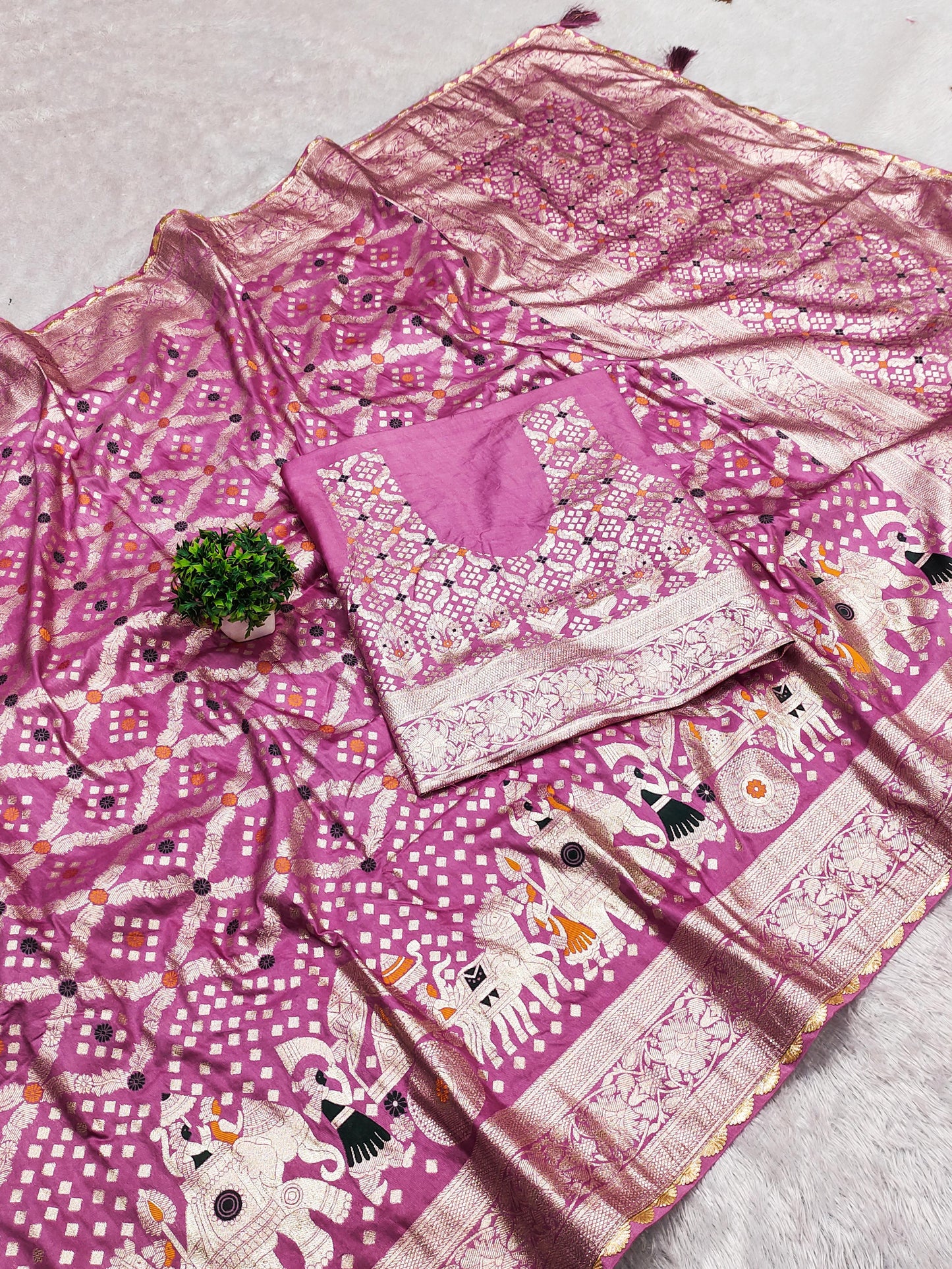 Viscose dola silk sarees online