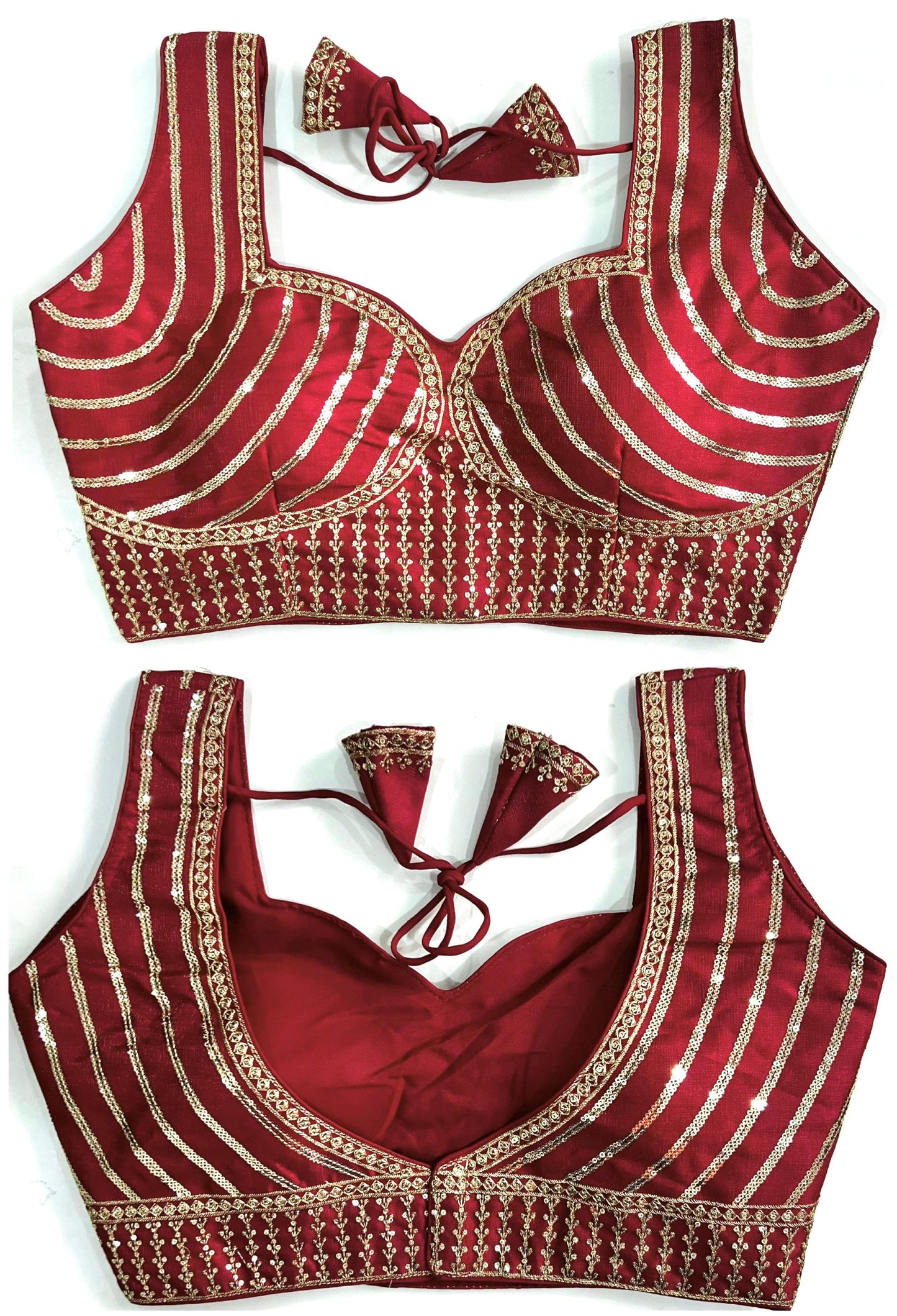 Maroon color milan silk blouse for women
