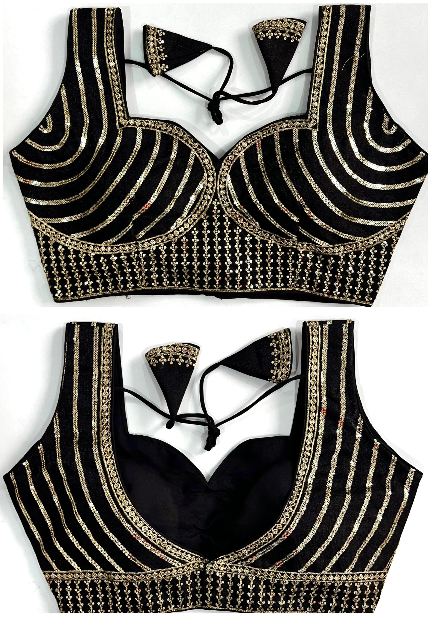 Black color milan silk blouse price