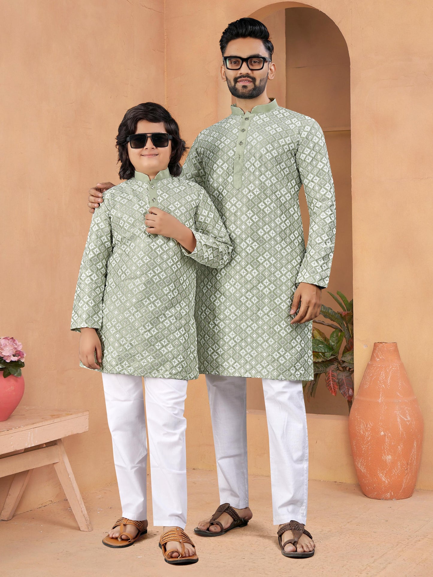 green father and son kurta set combo in usa ragthm