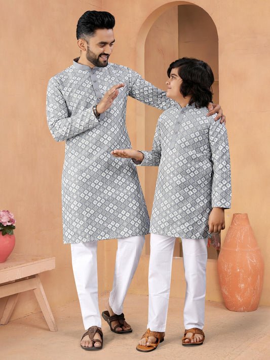 party wear son and dad matching combo kurta pajama in uk ragthm