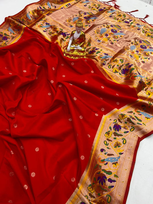 Marvelous Lavender Color Banarasi Silk Wedding Guest Wear Saree