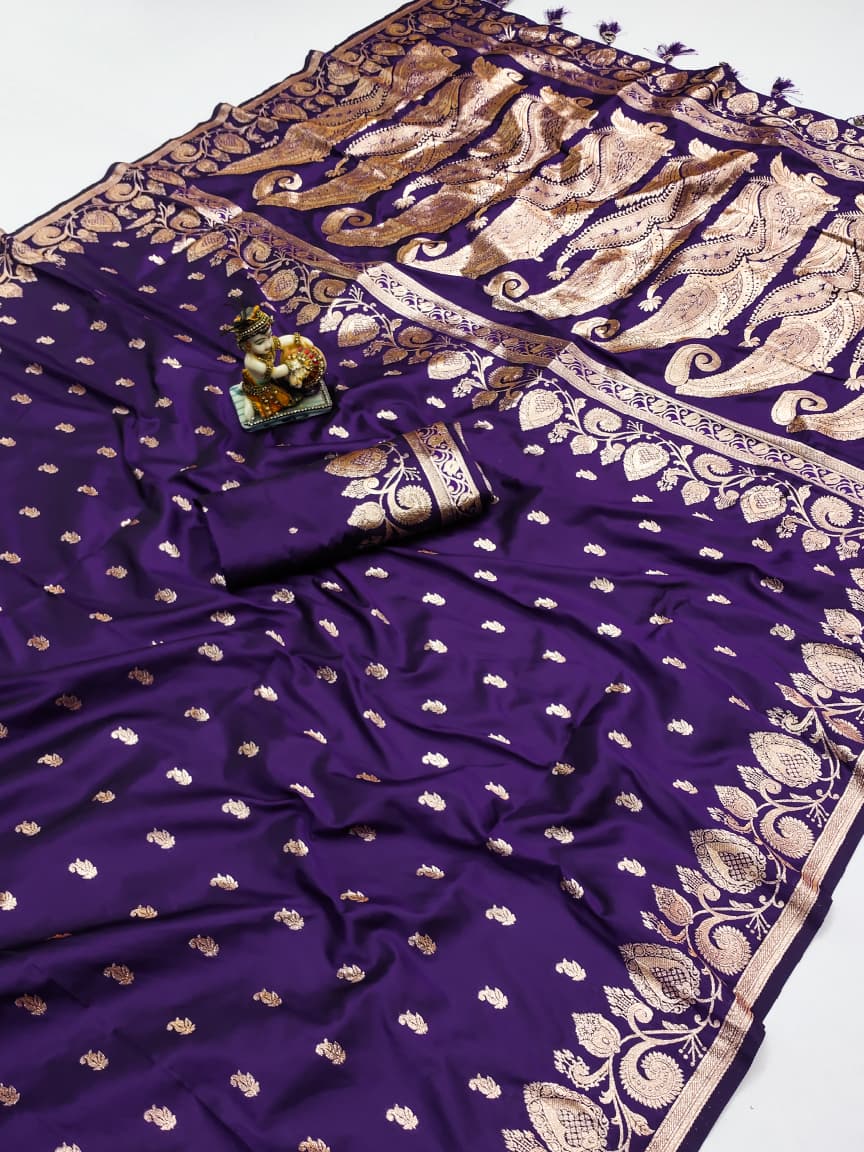 purple saree usa by ragthm