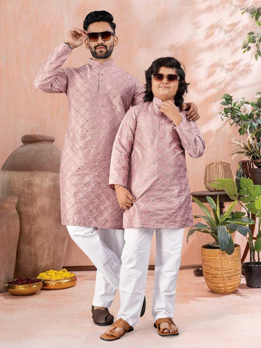 Men father son kurta set combo