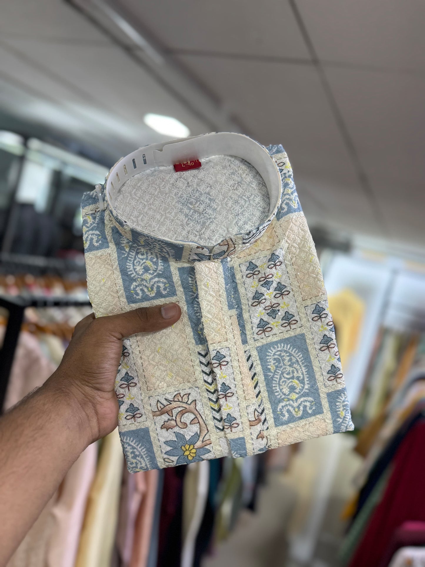 Lucknowi sequence multi color kurta pajama