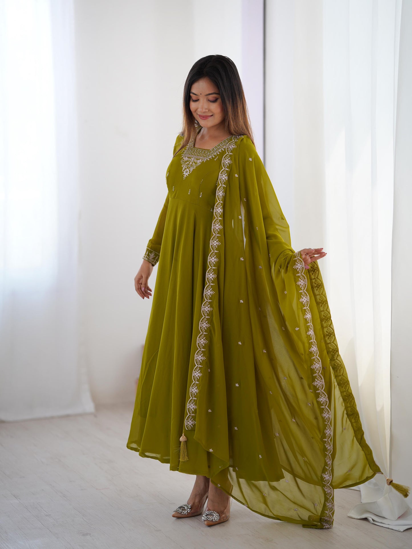 Mehendi designer salwar suit