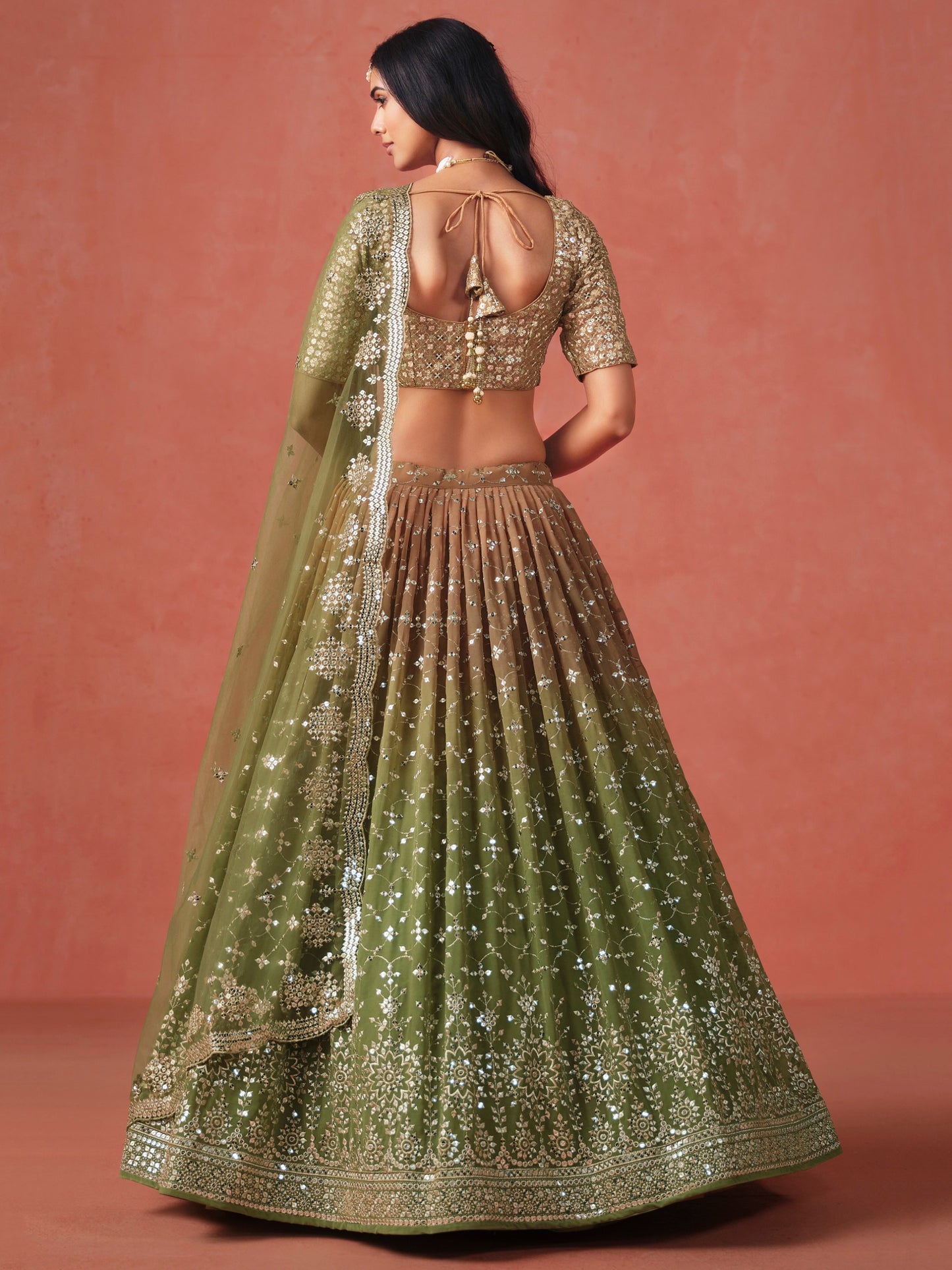Lehenga for Mehendi ceremony USA