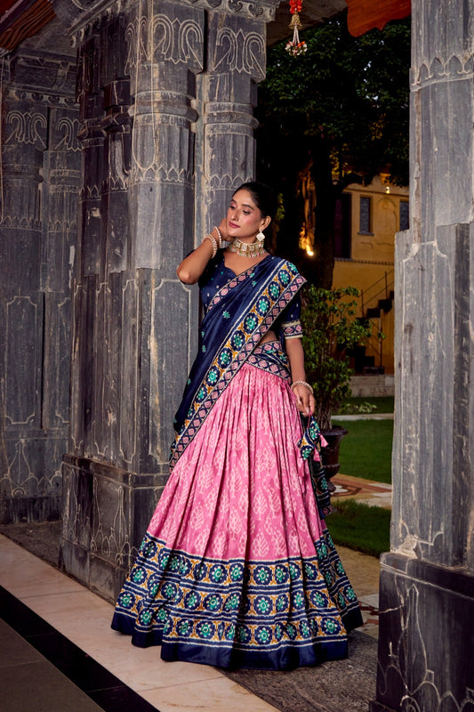 Light pink designer lehenga