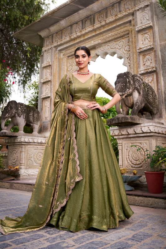 designer green readymade lehenga choli uk ragthm
