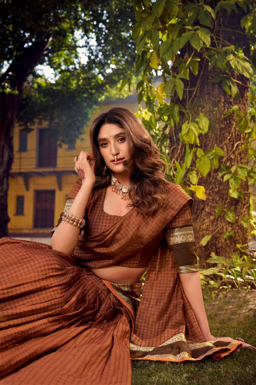 rust orange lehenga choli in leicester online ragthm