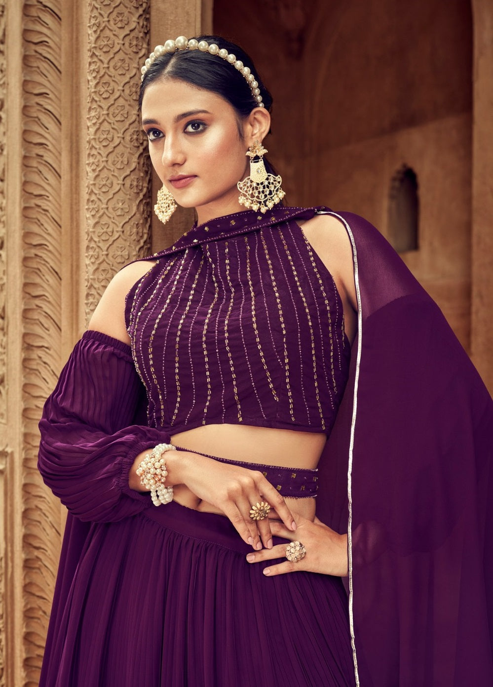 Purple Lehenga for Women