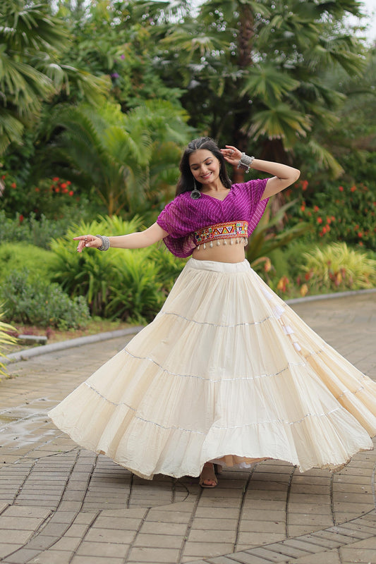 Attractive color lehenga and blouse