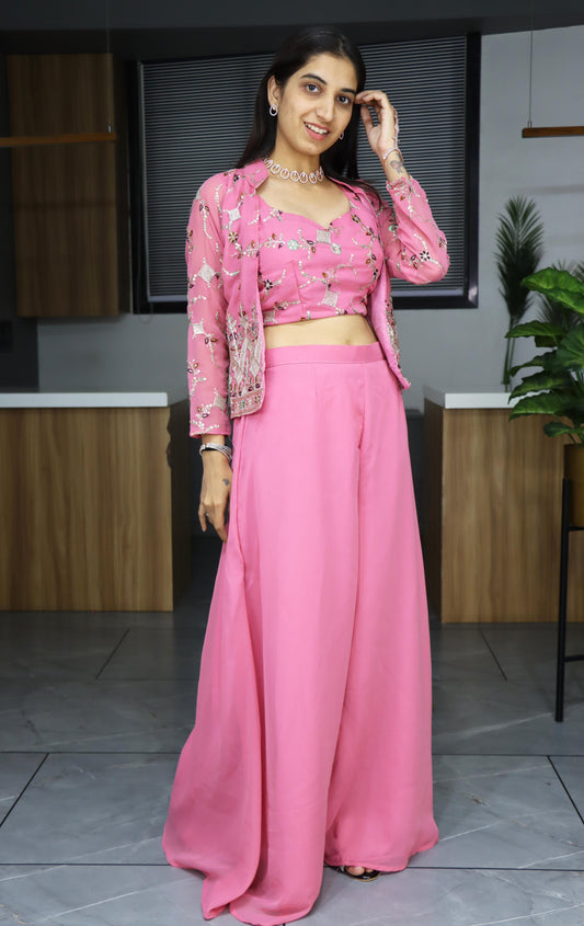Pink Sharara Suit for Wedding