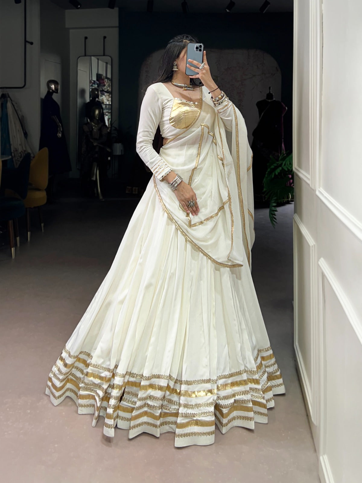 White Lehenga Choli for Wedding