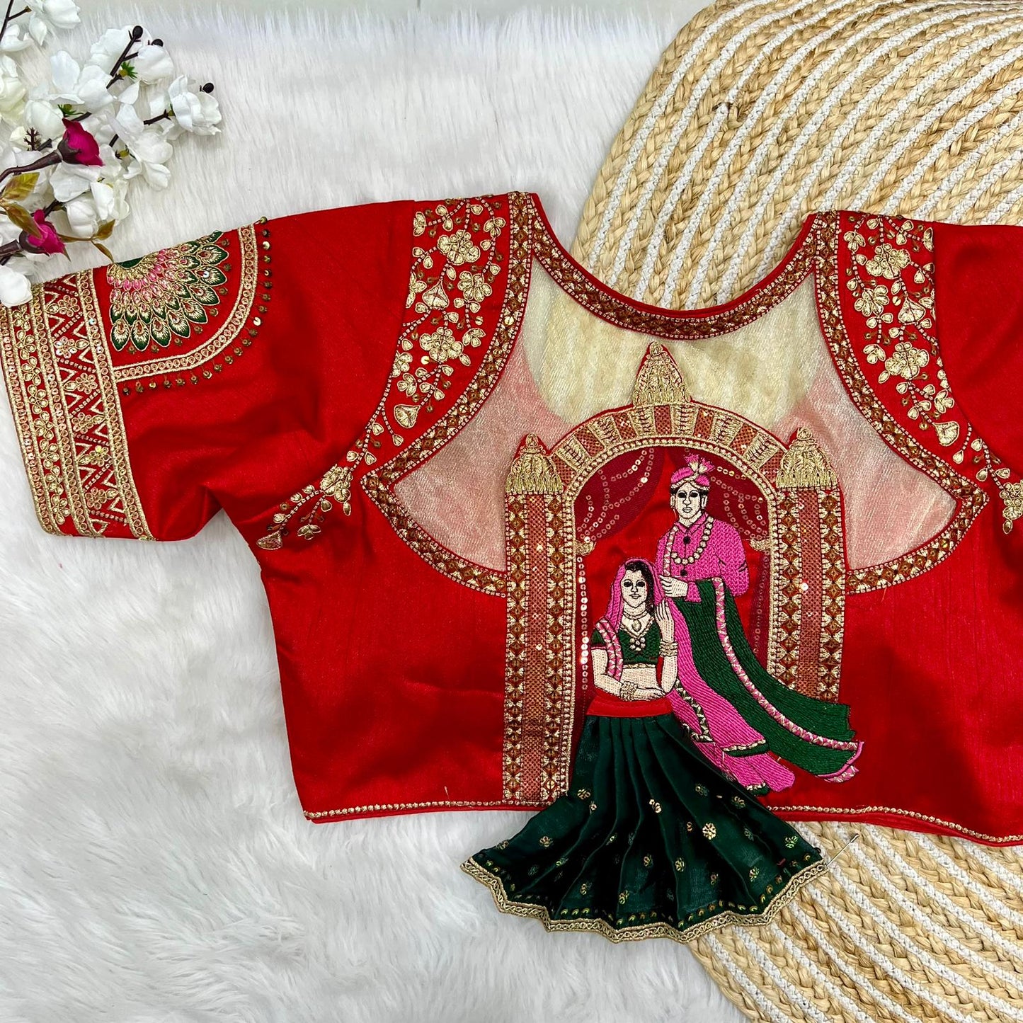 Ready to wear blouse for designer saree