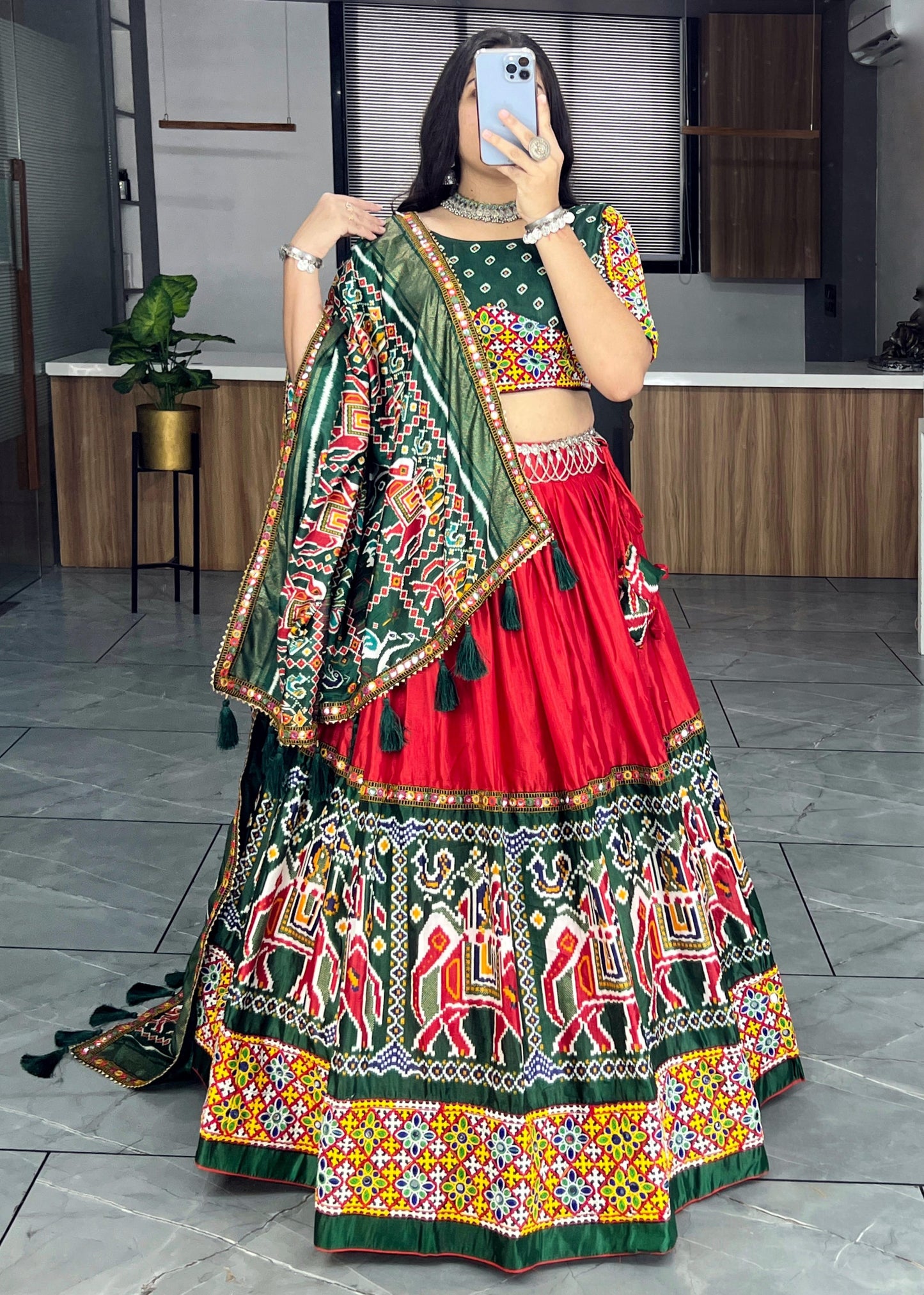 Simple chaniya choli for Navratri