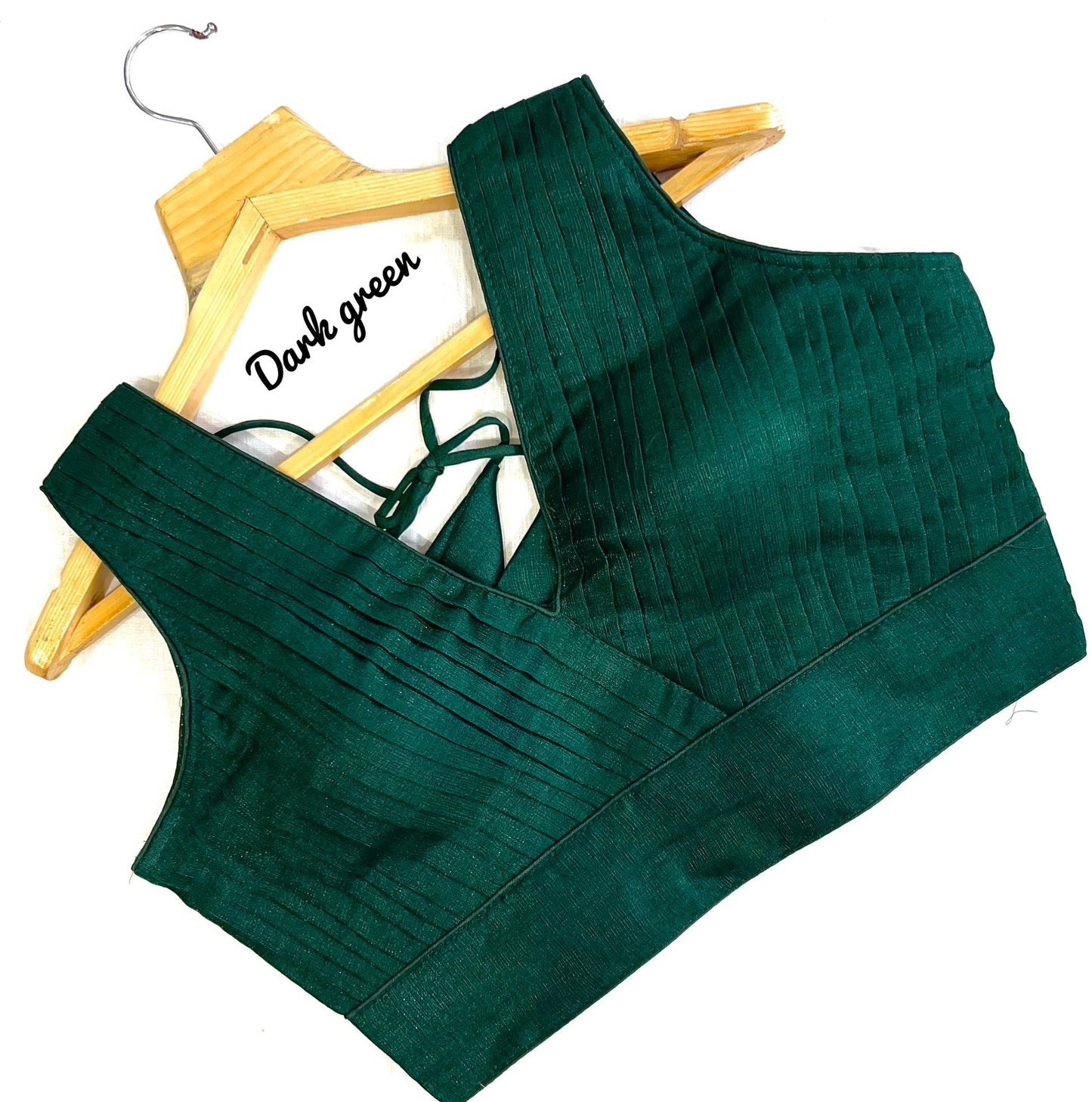 Dark Green color silk sarees and lehenga blouse images