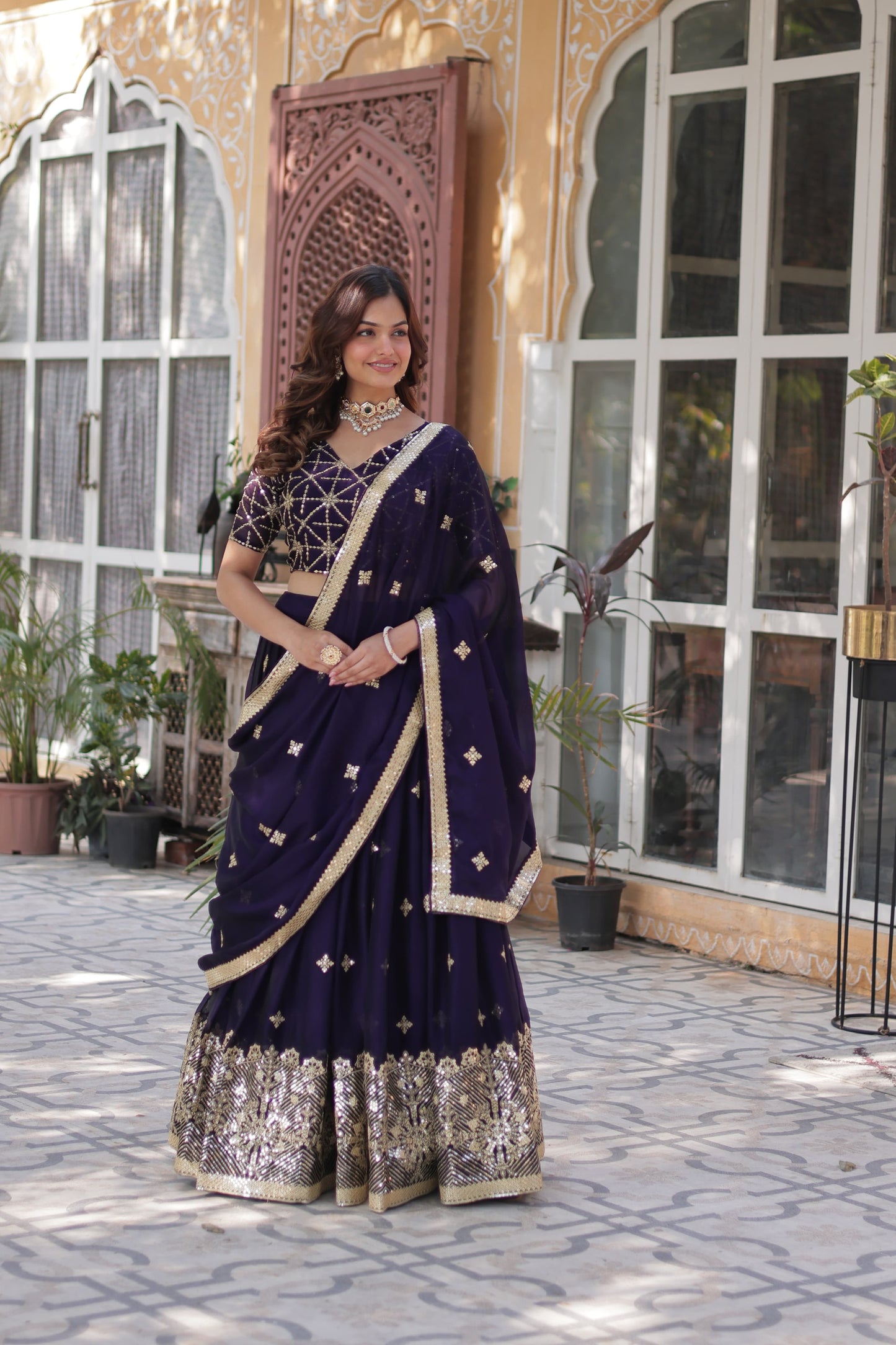Purple Lehenga Bridal