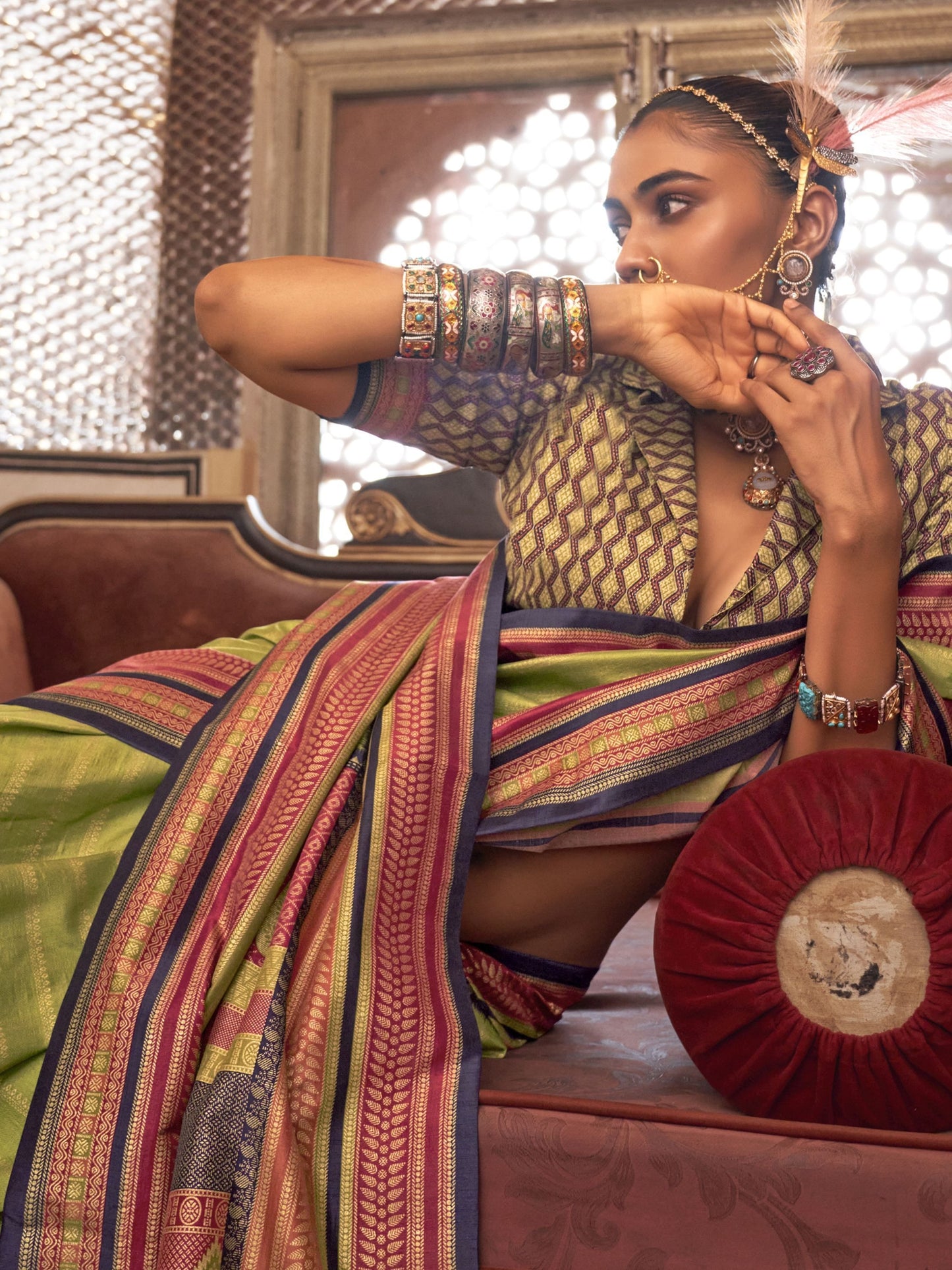 Wedding wear silk saree