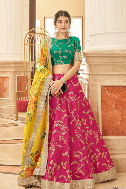 pink lehenga for wedding
