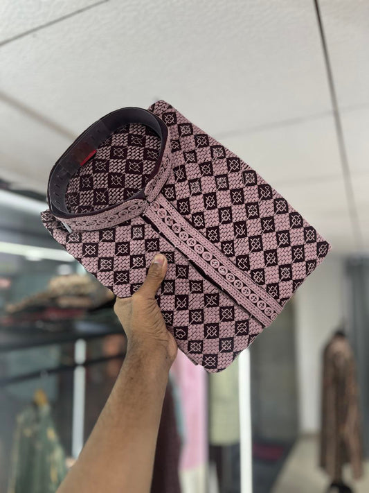 Lucknowi work kurta for mens