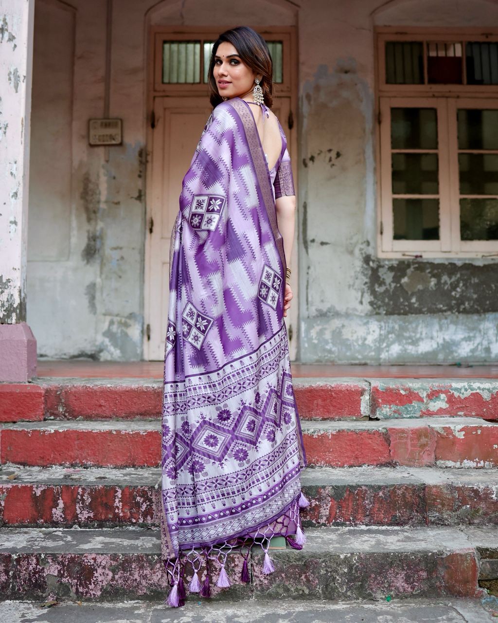 Light Purple Silk Saree